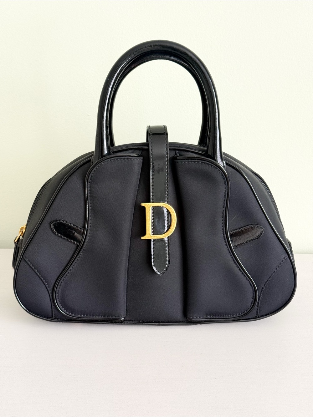 CHRISTIAN DIOR Black Nylon Bag
